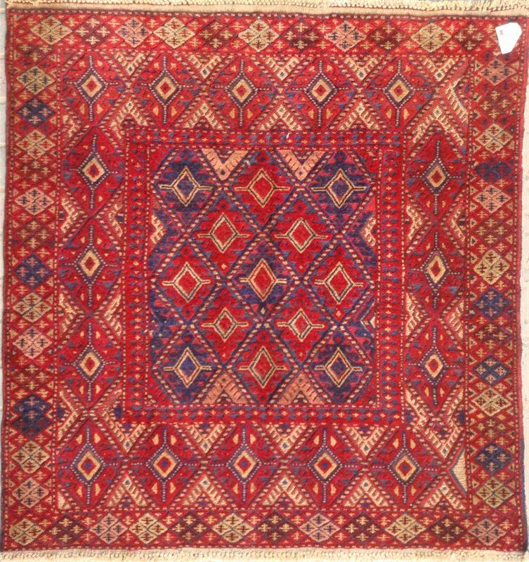 Afghan Mushwani Square Rug