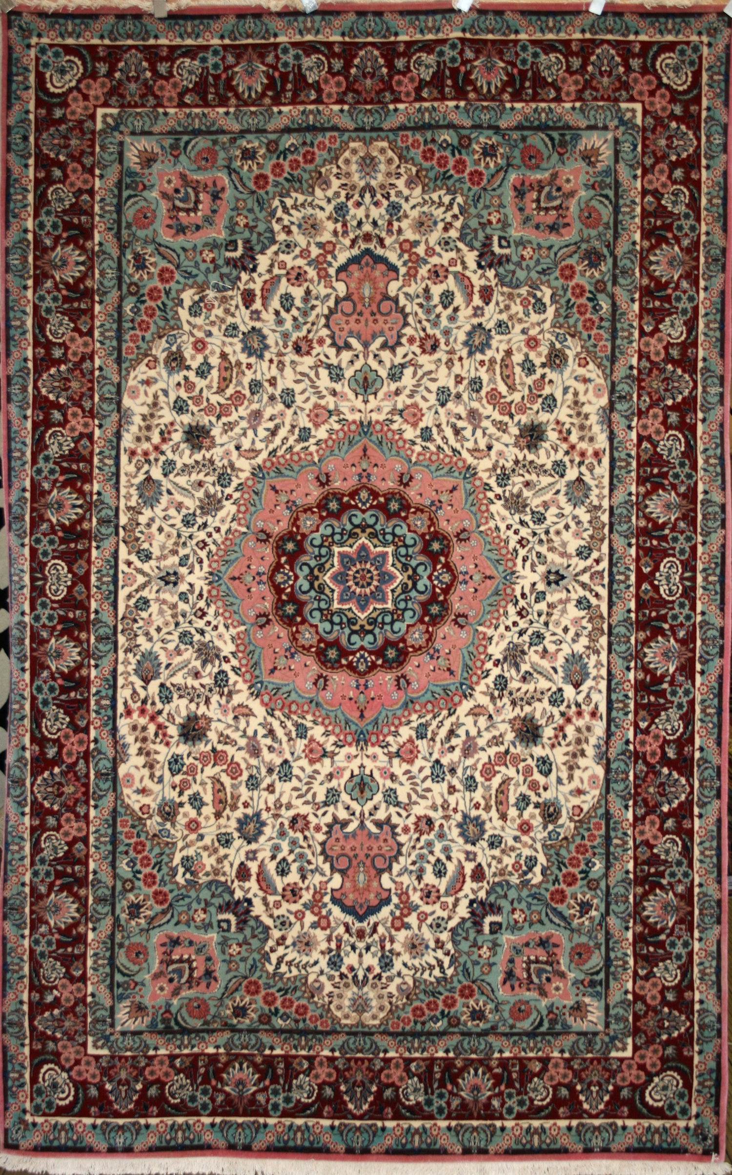 Chinese Tabriz Wool & Silk Rug