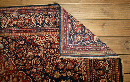 Semi-Antique Persian Kashan Rug