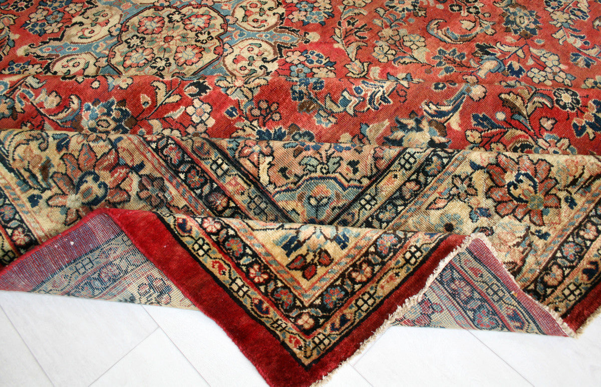 Semi-Antique Persian Sarouk Rug