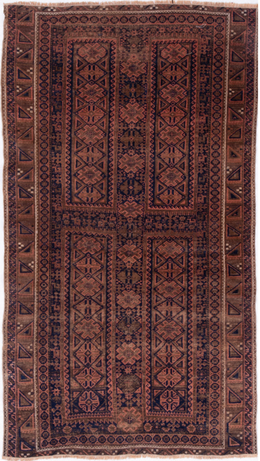 Antique Afghan Bashir Rug