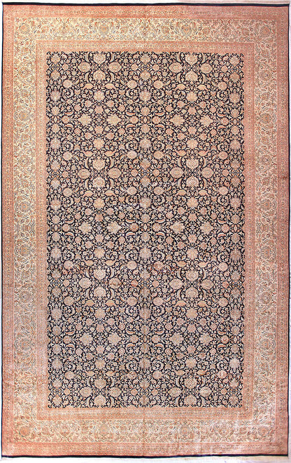 Indian Kashmir Silk Rug