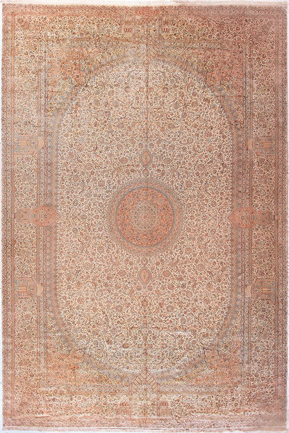 Indian Kashmir Silk Rug